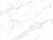 กระเบื้องพอร์ซเลนสมัยใหม่พื้นและผนังออกแบบ Calacatta White Marble ดูกระเบื้อง Porcelain ขนาดใหญ่ 1600 * 3600mm
