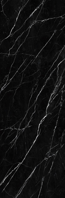 3C Marble Porcelain Wall Slabs Black Marquina ทนสารเคมี