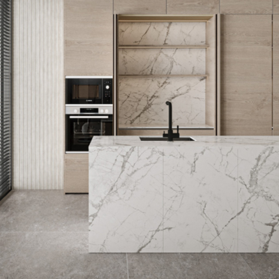 ความหลากหลายสูง มาร์บอร์ดูโปรเซลีน Tile ใน 1600x3200mm รูปแบบสุ่ม