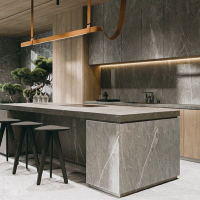 สามารถปรับเปลี่ยนสีเทา มาร์บอร์ดู เซรามิคพื้น Tile ความหนา 12 มม