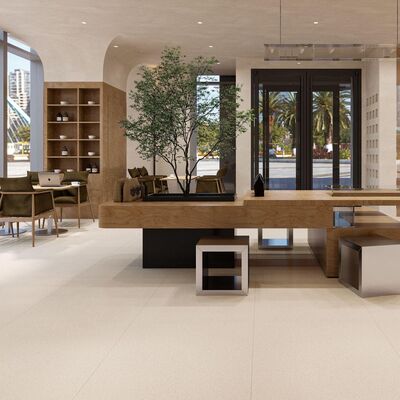 กระเบื้อง Porcelain โมเดิร์น ที่เคลือบด้วย มอร์ตาร์บาง หรือวิธีการติดตั้งที่สอดแน่น ให้พื้นผิวสําหรับการใช้งานหลายครั้ง