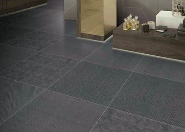 กระเบื้องเซรามิคพรมกันเปื้อนยอดนิยม 600x600 MM Frost Resistant Super Black Color 24x24 ' Size