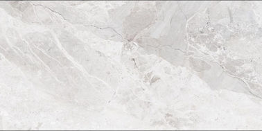 กระเบื้องพื้นพอร์ซเลนเคลือบเงาเคลือบเงา 600x1200 มม. สีเทาอ่อน
