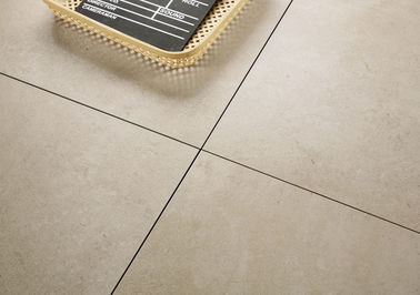 กระเบื้องพอร์ซเลนกึ่งขัดเงาสมัยใหม่แบบชนบท Lapato Beige Texture ดูดี 600x600 Mm