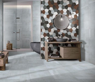 กระเบื้องพื้น Porcelain สนิมขนาด 300x300 มม. เคลือบน้ำแข็งสี Matt Non Slip Wear Resistant