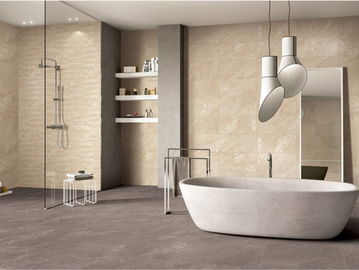 24 * 24 นิ้วกระเบื้องพื้นพอร์ซเลนสมัยใหม่ 600x600 สำหรับห้องนอน Deeo Maroon Anti Slip