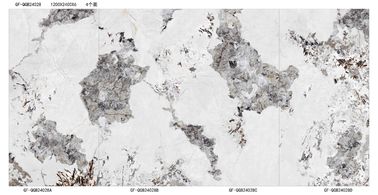 รูปแบบขนาดใหญ่ขัดเคลือบห้องครัวกระเบื้องผนังเซรามิกสีขาว 1200x2400 Mm หินอ่อนดูกระเบื้องพอร์ซเลน