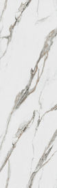 80*260 ซม. Foshan Big Porcelain Calacatta แผ่นพื้นหินอ่อนสีขาวแผ่นขนาดใหญ่รูปแบบหินอ่อนดูกระเบื้อง Porcelain