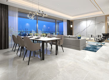 Foshan กำเนิดหินอ่อนสีเทาดูกำหนดเอง 750x1500 กระเบื้องปูพื้นเซรามิก Marble Look Porcelain Tile