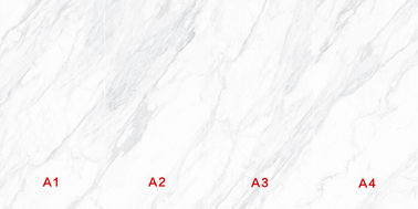 กระเบื้องพื้นพอร์ซเลนหินทรายสีขาวขนาดใหญ่ 36'X72'