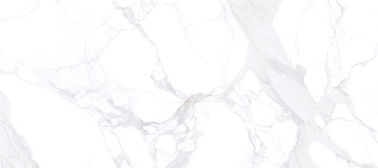 กระเบื้องพอร์ซเลนสมัยใหม่พื้นและผนังออกแบบ Calacatta White Marble ดูกระเบื้อง Porcelain ขนาดใหญ่ 1600 * 3600mm