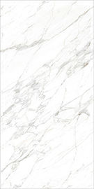 กระเบื้องหินอ่อนสีขาวพื้นตัวเต็มอิตาลี Carrara Striation หินอ่อนดูเสร็จสิ้นกระเบื้องพอร์ซเลน1600 * 3200mm