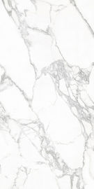 อิตาลีออกแบบ carrara หินอ่อนสีขาวดูเต็มขัดเคลือบกระเบื้องปูพื้นพอร์ซเลนห้องนั่งเล่นกระเบื้องปูพื้นพอร์ซเลน