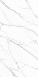 ห้องนั่งเล่นที่ดี Carrara หินอ่อนขัดเงาสีขาวคุณภาพสูงกระเบื้องเซรามิคเคลือบเงากระเบื้องหินอ่อน 160*320cm