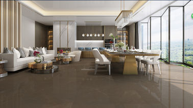 โรงงานจีนขนาดใหญ่ Matte Finish Dack Brown 1200x2400mm Silm Slab กระเบื้อง Porcelain Tiles