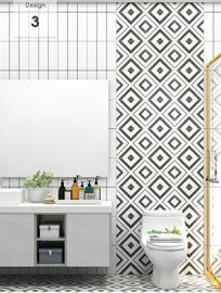 ห้องน้ำสำเร็จรูปด้านหินอ่อนบาง 12'X12 'กระเบื้องพอร์ซเลนสมัยใหม่