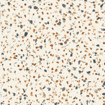 สีเบจผสมกระเบื้องปูพื้น Terrazzo ซีเมนต์โต๊ะในร่มแผ่นเคาน์เตอร์ครัว 60X60CM